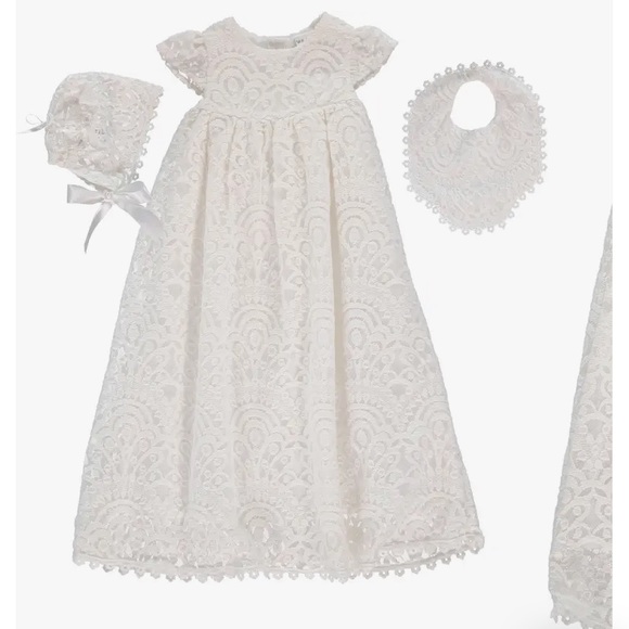 Baptism/ baby christenings 3 piece dress - Picture 4 of 6